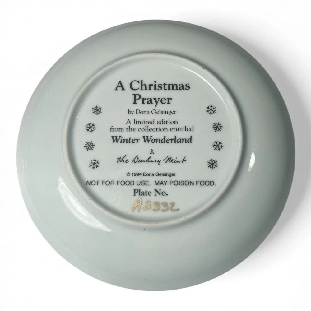 Dona Gelsinger Winter Wonderland Limited Ed Collection Set of 5  Plates 8